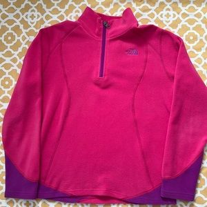 The North Face Girls XL 18 Fleece Pink Pullover